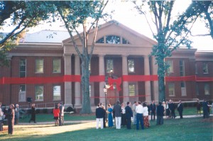 photo of the building during dedication