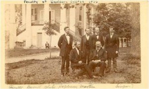 Photo of faculty, 1865