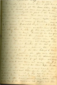 Faculty Minutes 27 December 1853 on dismissal of students for assaulting slaves.