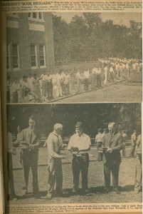 two photos of the book brigade