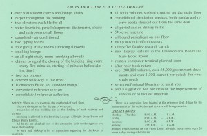 scan of a brochure on Little Library