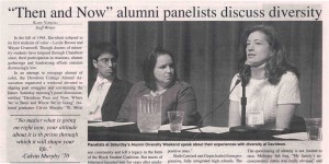 Newspaper article on diversity discussion