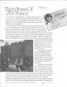 Scan of Davidson Journal article about Junior Year Abroad