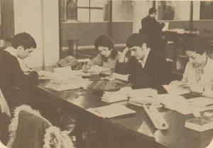 photo of students studying at a table