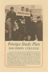 old flyer for the Foreign Study Plan