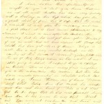 Handwritten letter to "brother", August 1854.