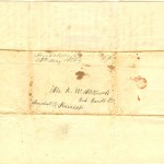 Handwritten letter to "brother", signed by McCombs, May 1854, addressed envelope.