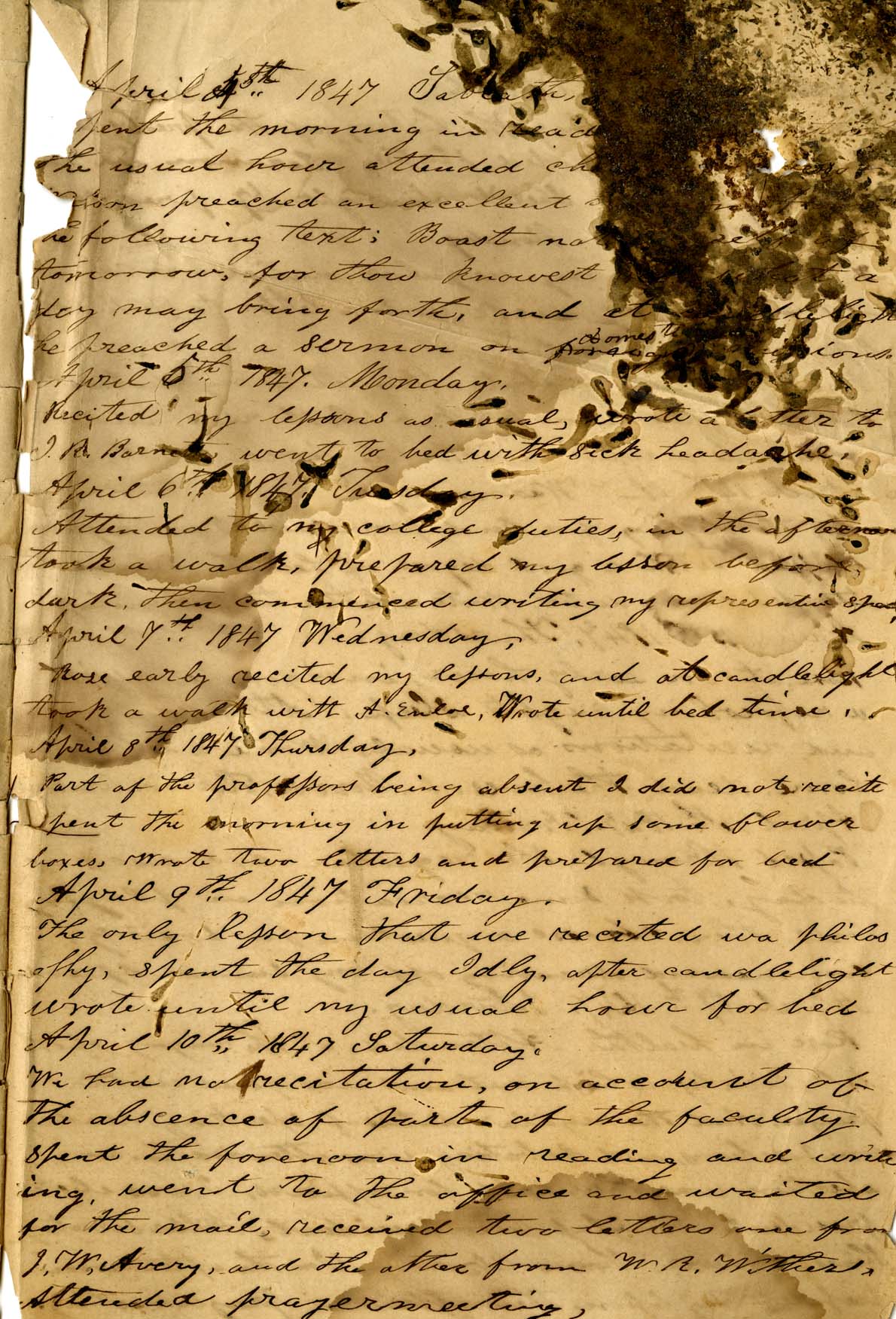 James Diary p.1