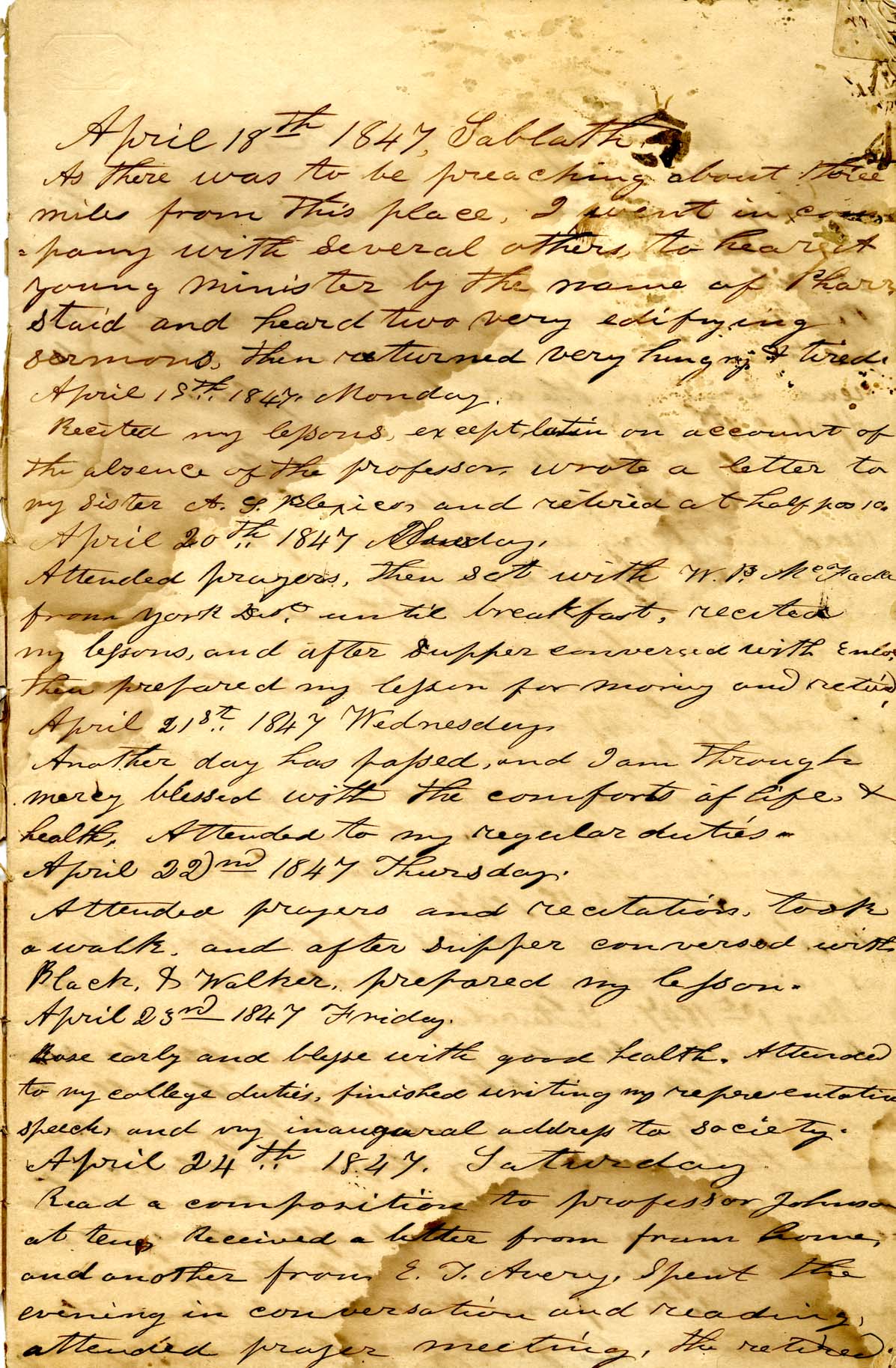 James Diary p.3
