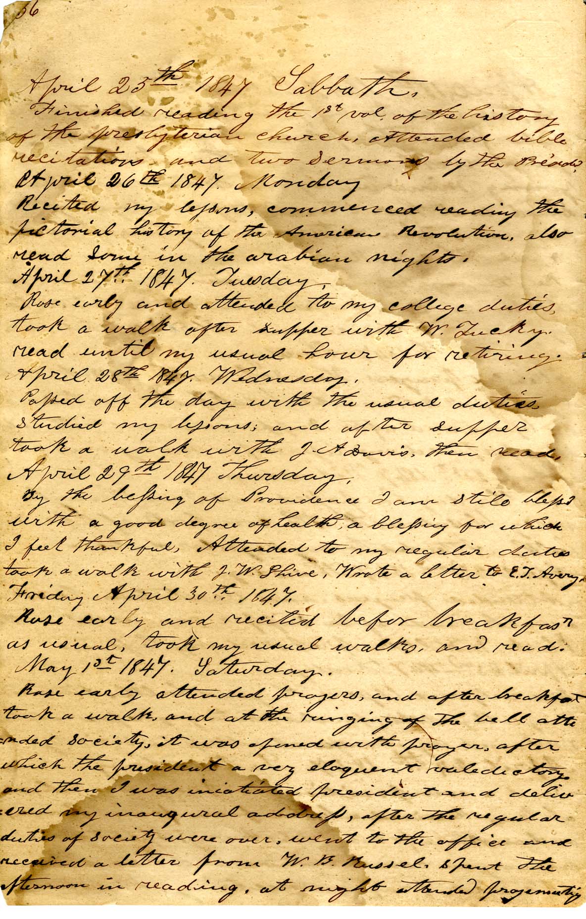 James Diary p.4