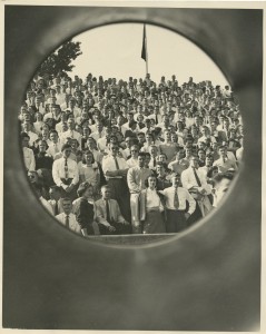 "Inside the Megaphone," taken by Andrew Simmons, 1954.