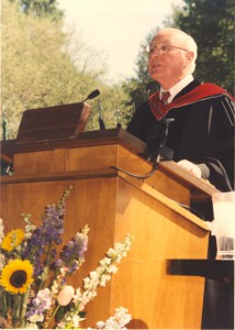 By contrast, many students' last point of contact with Dean Terry was his speech at commencement, Bill Giduz, May 1994.