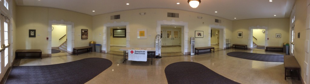 A panorama of the the front lobby of Chambers, October 5, 2015.