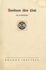 Program from a Glee Club Production (1928)