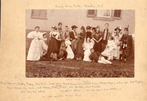 Fancy dress party at Colonel Martin’s house, 1895 