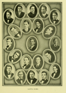 The men of Kappa Sigma at Davidson circa. 1910. 