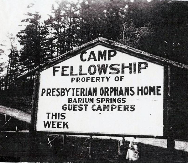 Camp Fellowship Sign