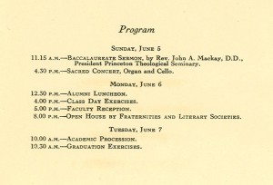 1938 reunion program