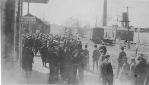 Davidson train depot in 1912