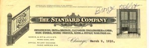 Letterhead from the correspondence of President Henry Louis Smith, from Standard Company