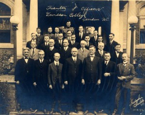 Davidson faculty 1922