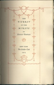 Pierrot of the Minute 1923 - Title page