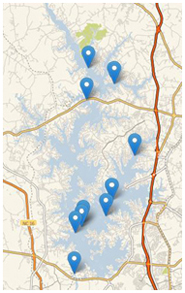 under lake norman map
