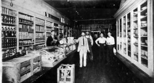 Interior of the Goodrum Store on Main Street in Davidson in 1924.