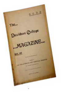 Davidson College Magazine cover March 1898