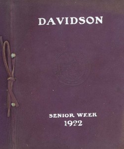 Senior Week cover 1922