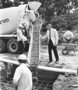 One of the projects Spencer guided as president was the construction of the E. H Little Library.