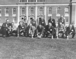 members of the championship 1926 football team at their 1951 reunion.