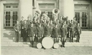 Davidson's ROTC band as pictured in the 1931 annual