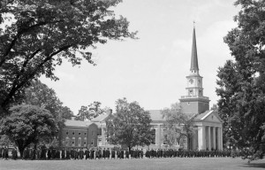 Commencement procession, 1953