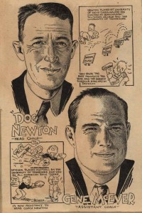 Sketch of Gene McEver and Doc Newton