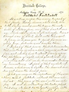 The first of seven pages of Wilson's speech