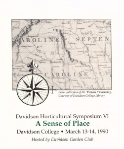 Horticultural Symposium 1990s' theme: A Sense of Place