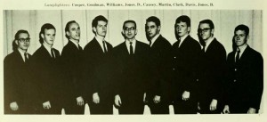 Lamplighters (Double Quartet) in 1965 featruing: Cooper, Goodman, Willams, Jones, D., Causey, Martin, Clark, Davis, Jones, B. left to right