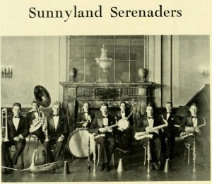 The Sunnyland Serenaders, Guitars and Mandolins gave way to banjos, drums and sax