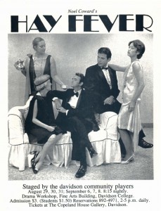 Publicity(a scene from the play) for Hay Fever, 1979