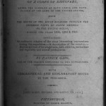 “The Patrick Gass Journal“:  A first person account of the Lewis & Clark Expedition of 1804-1806, published in 1807.