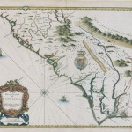 Speed map of 1676 part of The Cumming Map Collection:  A collection of the Southeastern United States in early maps.  Collected by Dr. William Patterson Cumming, Davidson professor of English, and donated to the E.H. Little Library’s Rare Book Room.