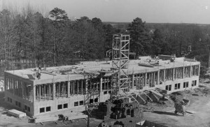 The second Martin Science building under construction