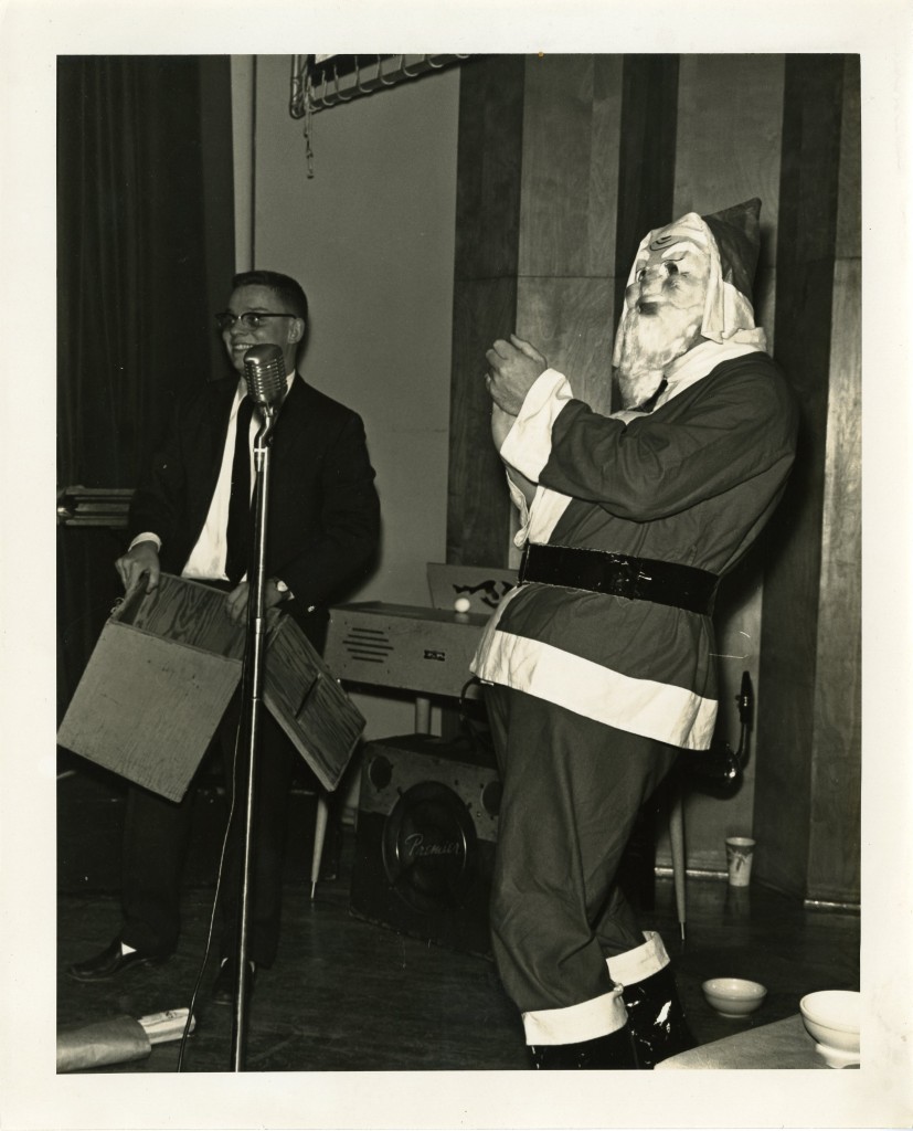 Part of our mystery photo parcel, this scary Santa dates from winter 1960-1961.