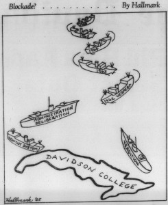 From 26 October 1962 showing a Cuba-shaped Davidson College caught between tradition and new vesper policies