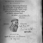 Latin inscriptions on title page of Calvin's Institutes, 1612