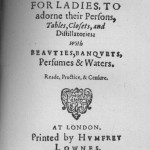 Delightes for Ladies title page