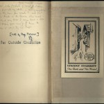 Notes by owner, Prof. Fletcher, with bookplate of Vincent Starrett in Johnson on Shakespeare, 1908.