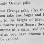 Recipe to candy Orenge pills