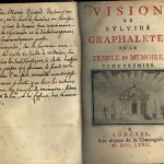 Notes in French in VIsion de Sylvius Graphaletes, 1767.